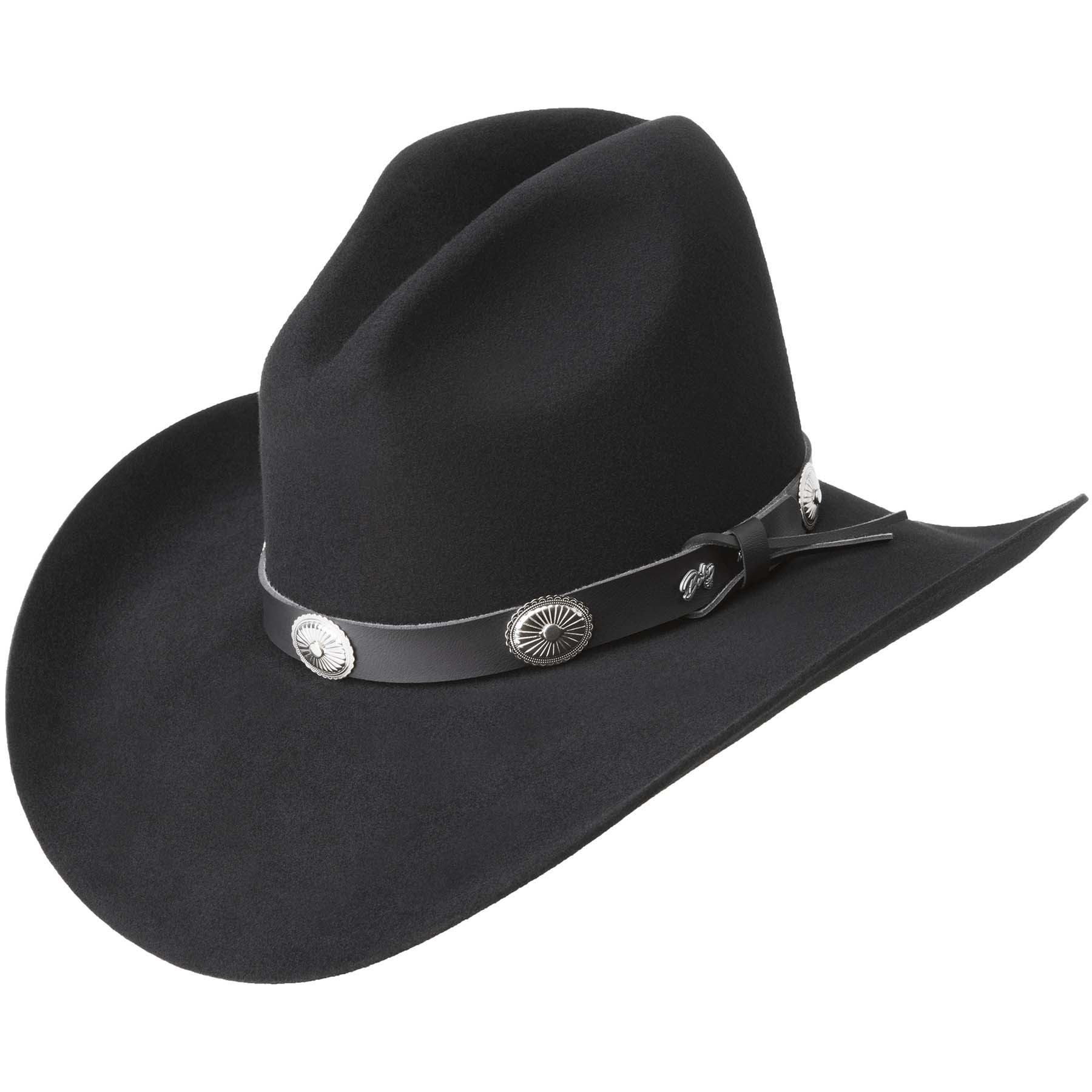 Pungo Ridge - Bailey Tombstone Western Felt Hat - Black, Bailey Felt Hats,  W0602G-BK001