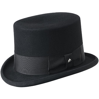 Bailey Big Zwey Wool Top Hat - Black #1