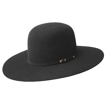 Bailey 10X Gage Open Western Felt Hat - Black #1