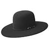 Bailey 10X Gage Open Western Felt Hat - Black