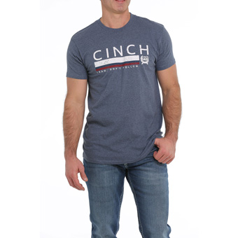 Pungo Ridge - Cinch Men's S/S Tee Shirt - Heather Blue, Cinch Men's ...