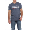 Cinch Men's S/S Tee Shirt - Heather Blue