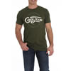 Cinch Men's S/S Jersey Tee Shirt - Heather Olive
