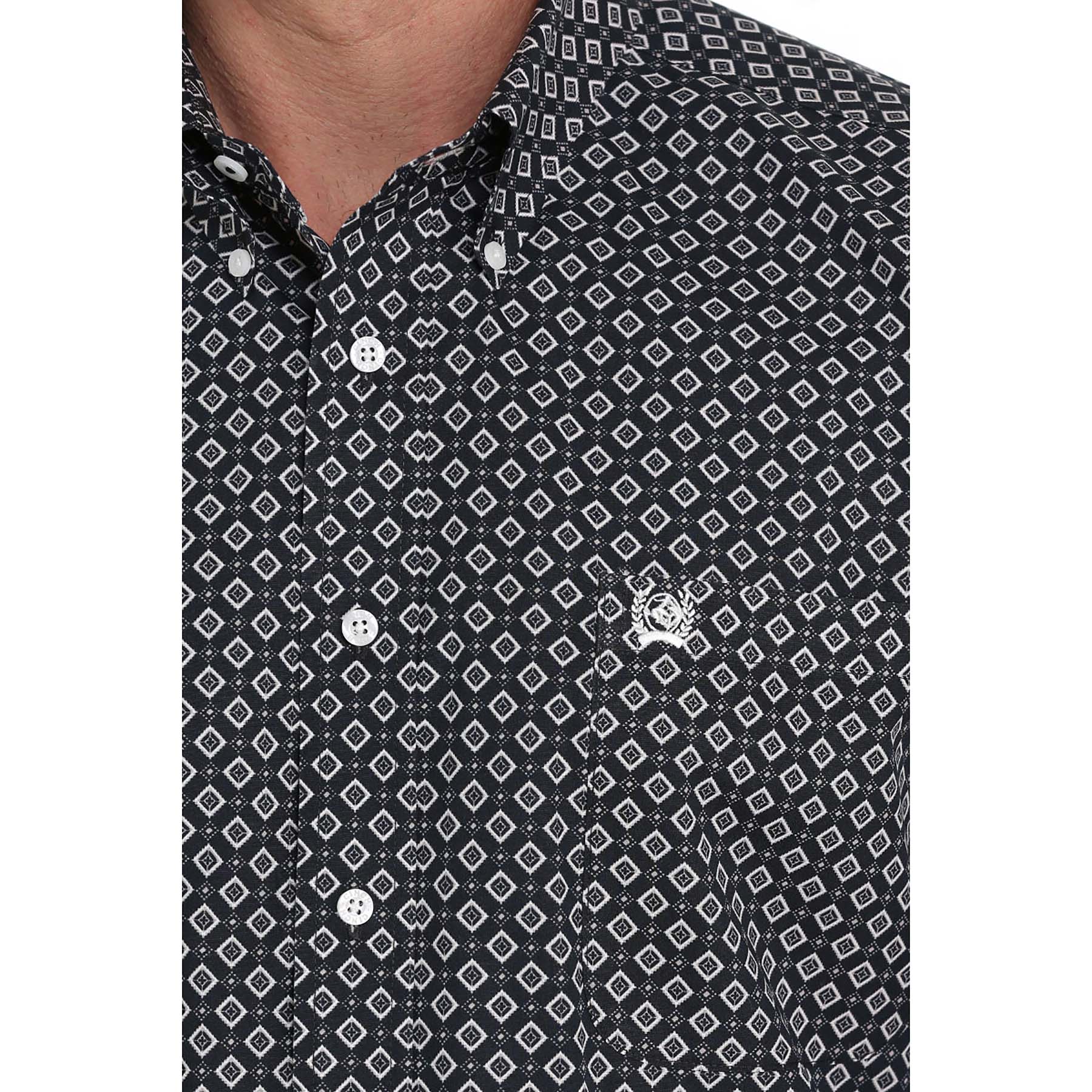 Pungo Ridge - Cinch Men's L/S Classic Fit Geometric Print Shirt - Black ...
