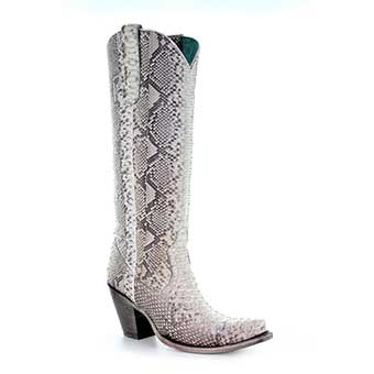 Corral Women's Natural Python Tall Fashion Boots