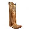Corral Ladies Tan Swarovsky w/Fringe Snip Toe Boots