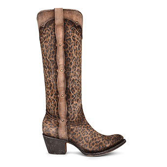 Corral Women's Leopard Print Tall Boots #2