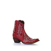 Corral Women's Embroidery Zipper Ankle Boot - Red