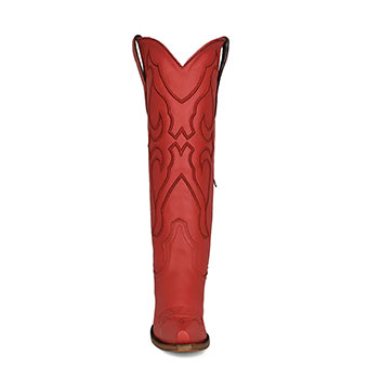Corral Women's Snip Toe Red Embroidery Boots #3