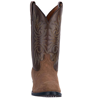 Laredo Men's Paris Leather R Toe Boots - Tan #2
