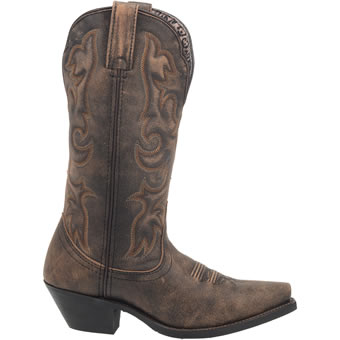 Laredo Women's Access Western Boots - Black/Tan #2