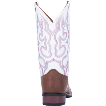Laredo Women's Mequite Stockman Boots - Taupe/White #4