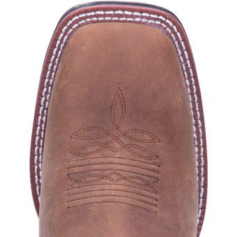 Laredo Women's Mequite Stockman Boots - Taupe/White #6