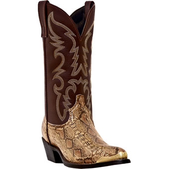 Pungo Ridge - Laredo Men's Monty Snake Print Western Boots - Golden ...