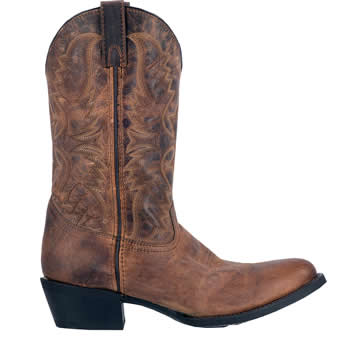 Laredo Men's Birchwood Leather R Toe Boots - Tan #5