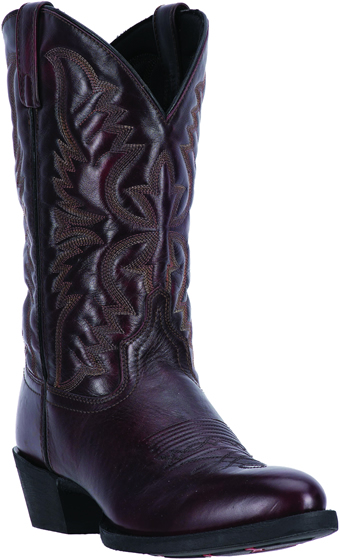 Laredo Men's Birchwood Leather R Toe Boots - Black Cherry
