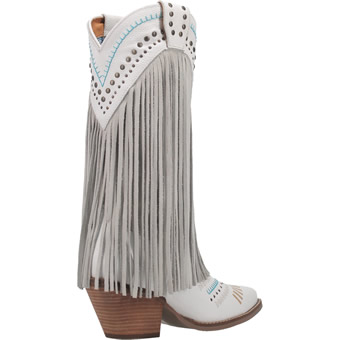 Dingo Women's Gypsy Boots - White #10