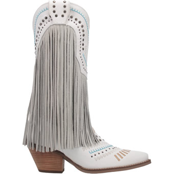 Dingo Women's Gypsy Boots - White #2