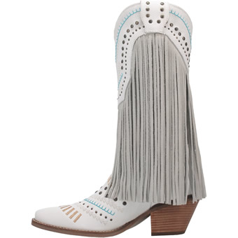 Dingo Women's Gypsy Boots - White #3