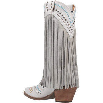 Dingo Women's Gypsy Boots - White #9