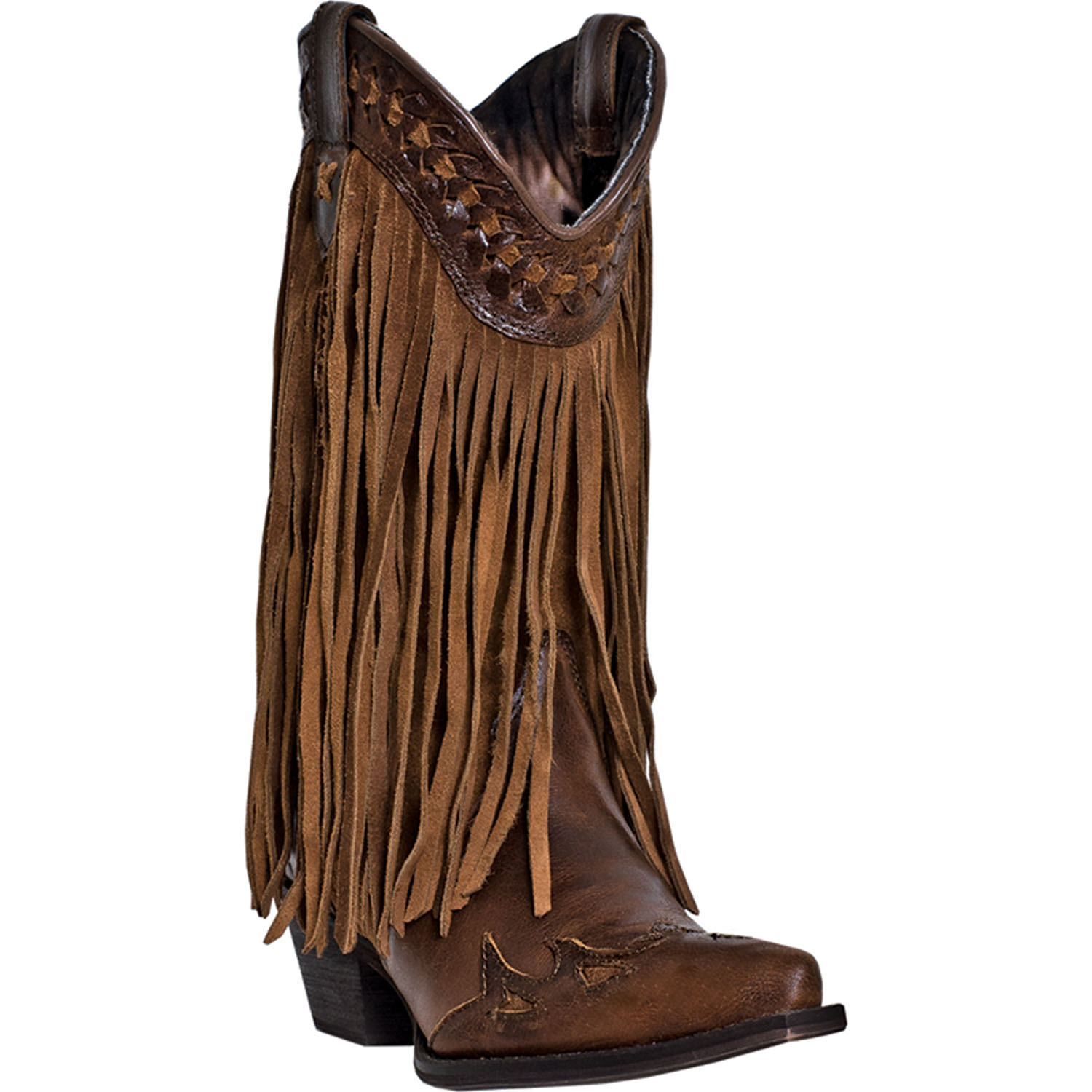Pungo Ridge Dingo Women's Heart Throb Fashion Boots w/Fringe Russet, Women's Dingo Boots, DI7445