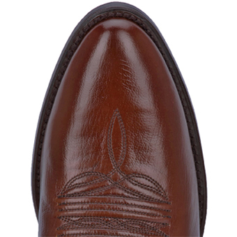 Dan Post Men's Milwaukee Leather R Toe Western Boots - Antique Tan #6