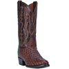 Dan Post Men's Pershing Full Quill Ostrich R Toe Western Boots - Brass