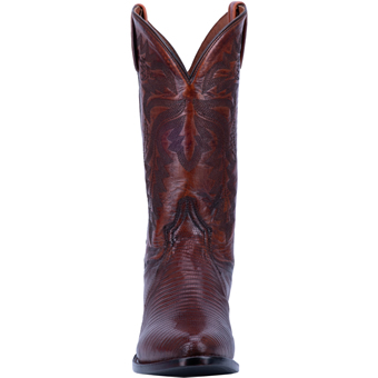 Dan Post Men's Winston R Toe Lizard Western Boots - Italian Tan #5