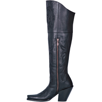 Dan Post Women's Jilted Tall Leather Boots - Black #3