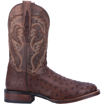 Dan Post Cowboy Certified Alamosa Full Quill Ostrich Boots - Chocolate #2