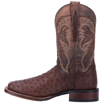 Dan Post Cowboy Certified Alamosa Full Quill Ostrich Boots - Chocolate #3