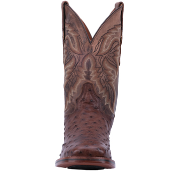 Dan Post Cowboy Certified Alamosa Full Quill Ostrich Boots - Chocolate #5