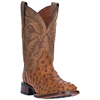 Dan Post Cowboy Certified Alamosa Full Quill Ostrich Boots - Saddle Tan