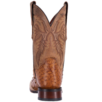 Dan Post Cowboy Certified Alamosa Full Quill Ostrich Boots - Saddle Tan #4