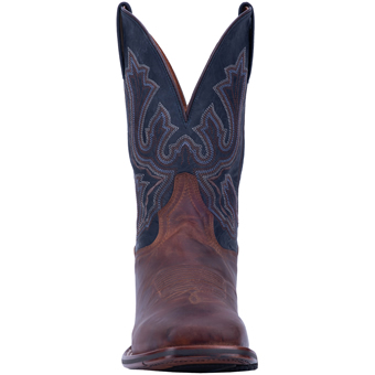 Dan Post Men's Cowboy Certified Winslow Boots - Dark Brown/Blue #5