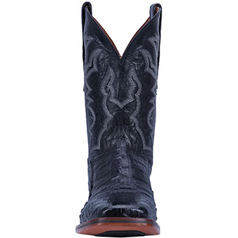 Dan Post Cowboy Certified Men's Kingsly Caiman Belly Western Boots - Black #4