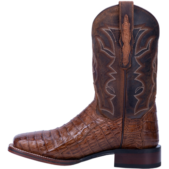 Dan Post Cowboy Certified Men's Kingsly Caiman Belly Western Boots - Apache/Chocolate #3