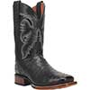 Dan Post Cowboy Certified Alamosa Full Quill Ostrich Boots - Black