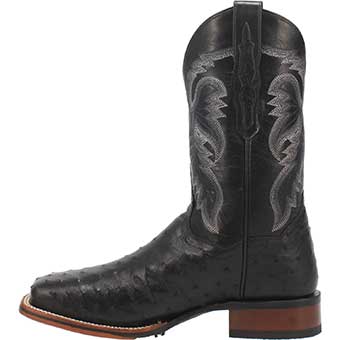 Dan Post Cowboy Certified Alamosa Full Quill Ostrich Boots - Black #3