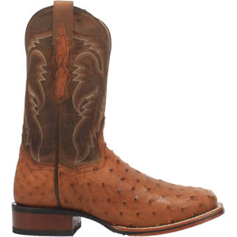 Dan Post Cowboy Certified Alamosa Full Quill Ostrich Boots - Bay Apache #2