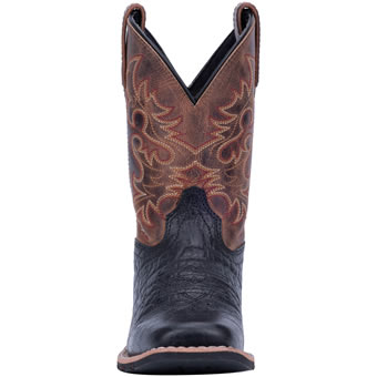 Dan Post Youth's Little River Cowboy Boots - Black/Brown #5
