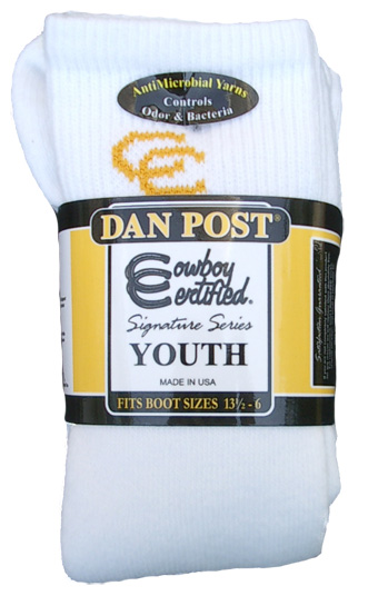 Dan Post Youth Certified Over the Calf Boot Socks - 2 Pack