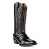 Ferrini Men's Stallion American Alligator R Toe Boots - Black