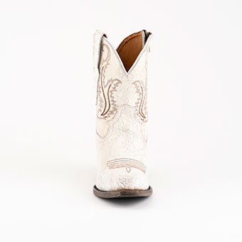 Ferrini Ladies Molly Ankle Zip Boot - Distressed White #3