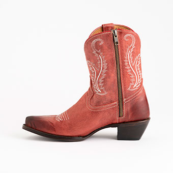 Ferrini Ladies Molly Ankle Zip Boot - Red #7