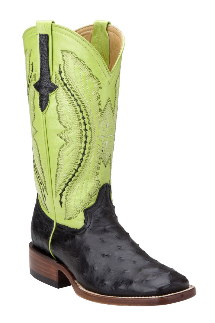 womens black ostrich boots