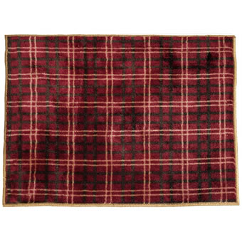 High Country Red Plaid Kitchen/Bath Rug