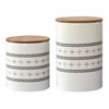 Small Aztec Design 2-Piece Canister Set