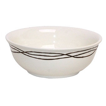 Rustic Barbed Wire Serving Bowl