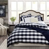 Camille Buffalo Check Comforter Set - Navy